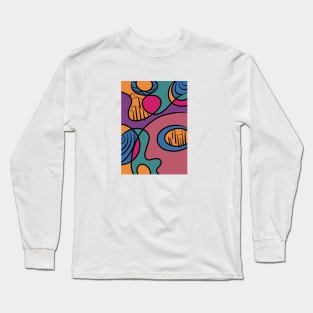 artistic abstract pattern Long Sleeve T-Shirt
